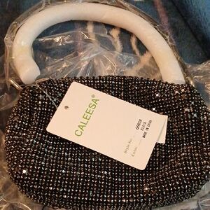 Black and Silver Women's Bag Crossbody